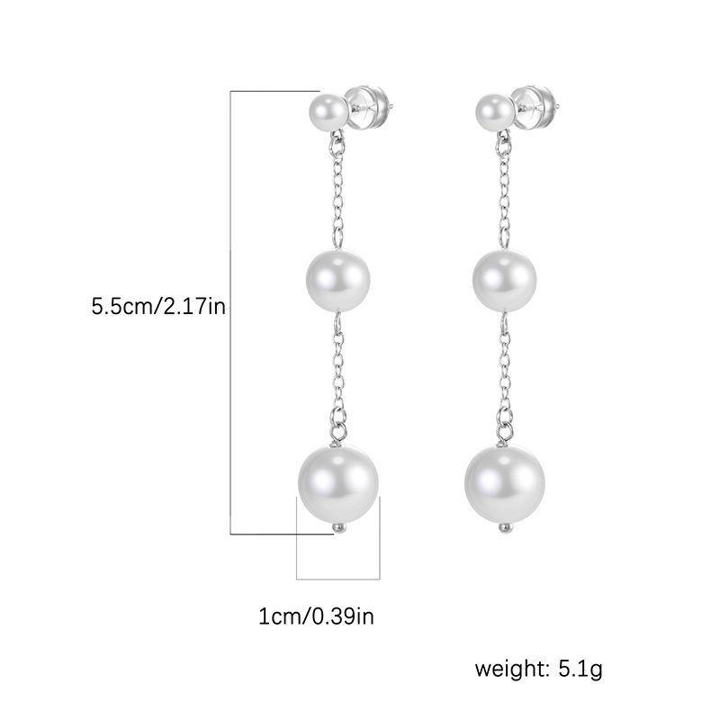 Copper Pearl Tassel Earrings - Fashionable, Versatile, and Exquisite Design for Women