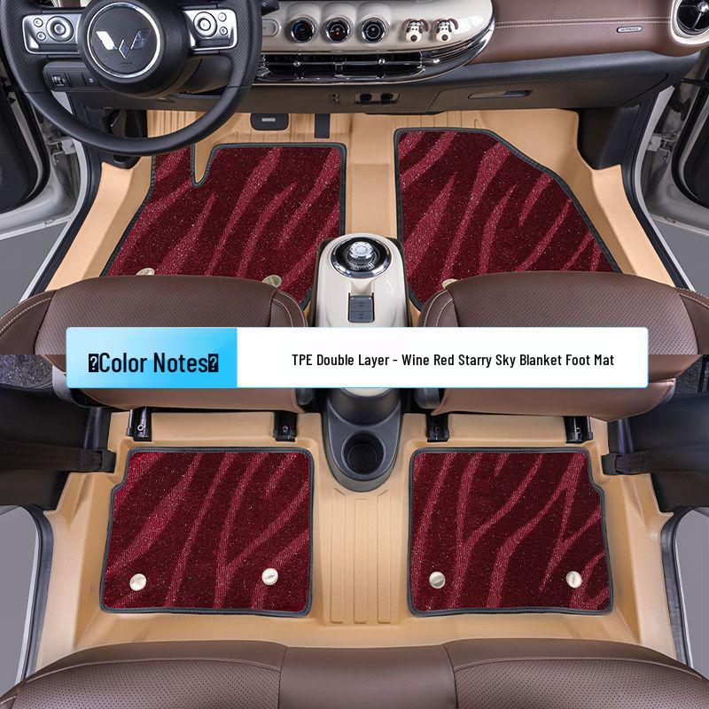 Wuling Bingo TPE Floor Mats - Premium & Lightweight, Original Color, Wear-Resistant, Non-Slip