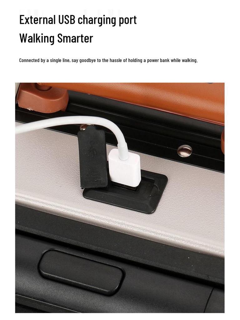20-inch Durable Universal Wheel Multifunctional Student Travel Suitcase