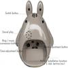 Wekity For Totoro Theme, Snooze Function Silent  And LED Night Light Clocks Best Gift for Kids Teens And Friend,Gray
