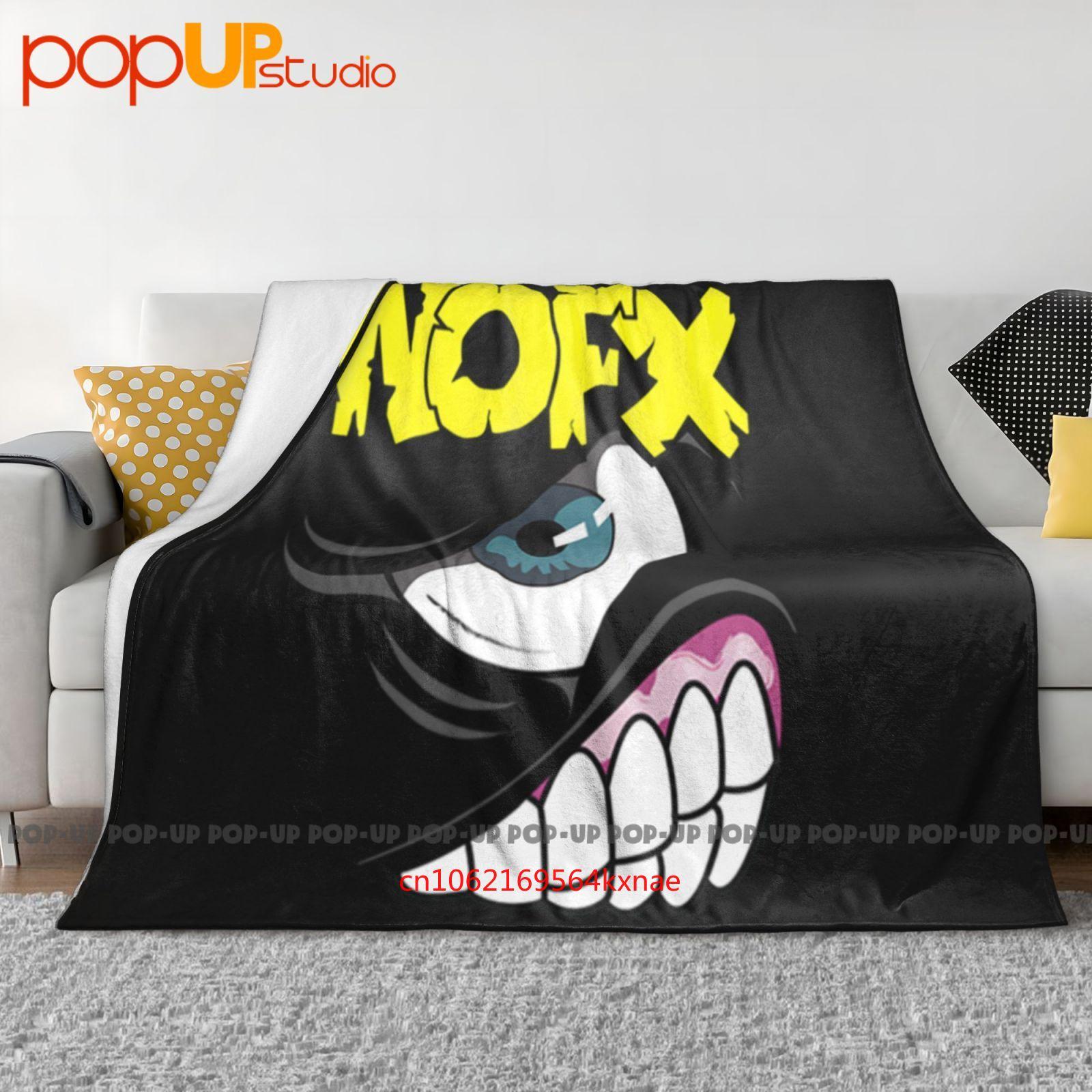 Vintage 2000‘S Nofx Tour Band Mons Tour Rock Punk Ultra-Soft Blanket Quilt Winter Sofa Cover Bed Covers 30x40in