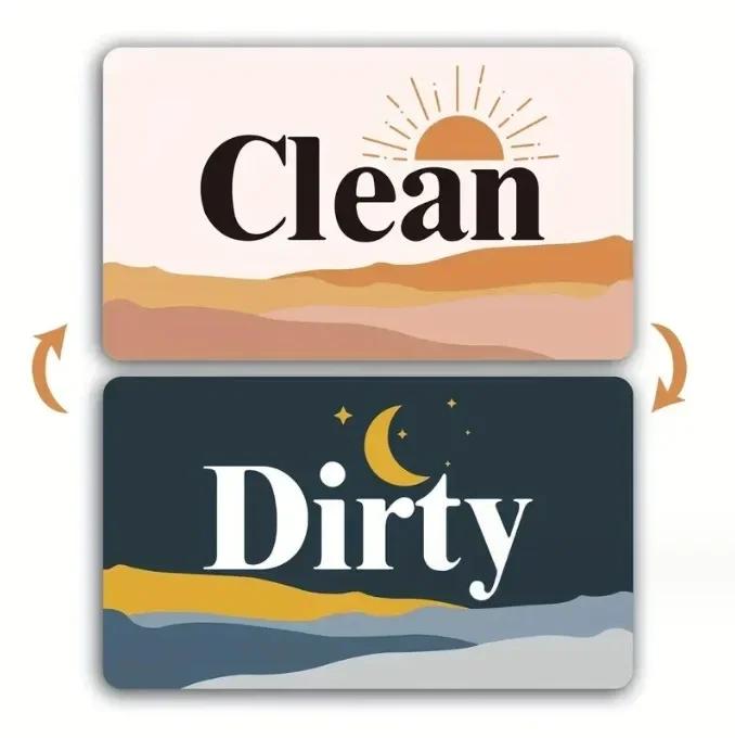 

Знак «Чисто и грязно» для посудомоечной машины Солнце, Луна, магнит для посудомоечной машины, организация и хранение на кухне, холодильник, контейнер для посуды, домашний декор