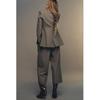 Autumn and Winter New Women clothes Houndstooth Blazers 9320565 High Waist Casual Wide Leg Pants 9316565