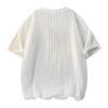 Ice silk short-sleeved T-shirt men's V-neck quick-drying summer loose cool top men's clothing