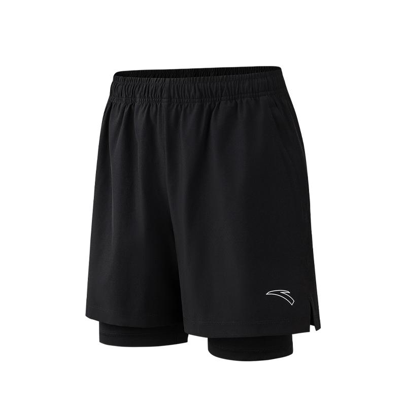 Anta Cycling Fitness Running Pocket Zipper Multi-Functional Loose Quick-Dry Lightweight Breathable Woven Five-Point Casual Shorts 952625501-2 S
