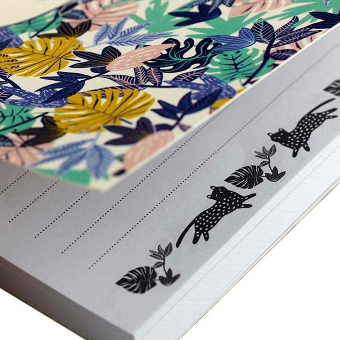 Notepad - Jungle - 100 Pages - Tiger Patterns - 80g Paper - Detachable