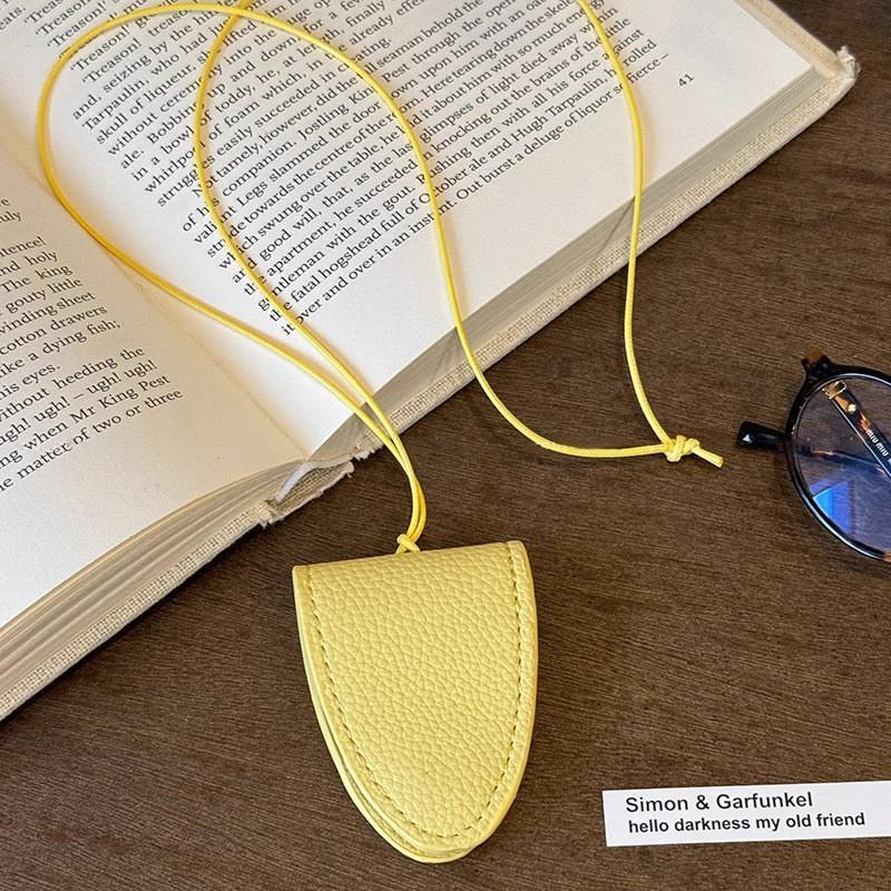 Retro Leopard Eyeglasses Storage Bag Pendant Hanging Neck Glasses Clip Pendant Durable Glasses Clip Simple Hanging Neck Pouch
