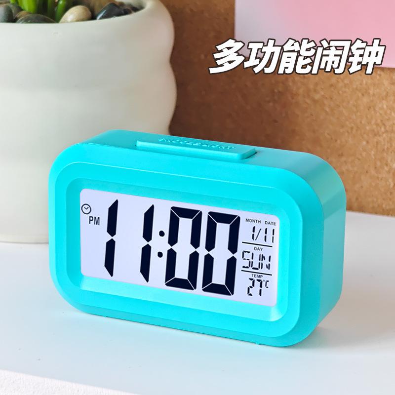 Student mini small alarm clock electronic clock desktop multi-function clock temperature display small alarm clock for primary school students