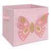 Butterfly Shelf Box 29X29 Cm Pink With Handles