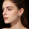 Elegant Star Crystal Earrings Claw Shape Zircon Earrings Women Sparkling Studs For Men And Women