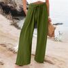 Comfortable Pleated Wide Leg Pants For Casual Home And Date Wear Lightweight Long Pants Stylish And Versatile Long Trousers For Everyday
