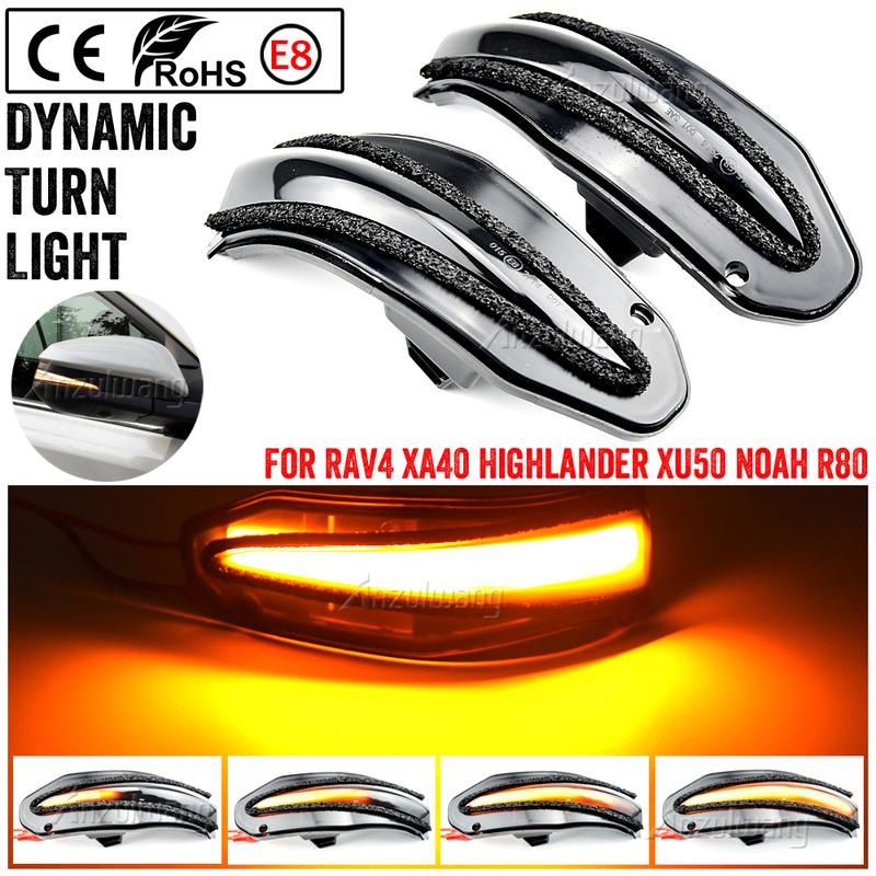 Fit for Toyota Highlander XU50 2014 - 2018  for Toyota 4Runner 2014 -  Car Dynamic Led Mirror Turn Signal Light