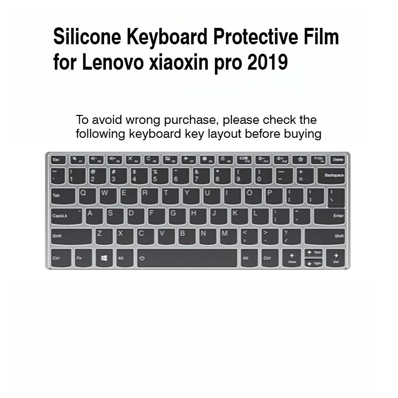 Película Protetora de Silicone para Teclado para lenovo xiaoxin pro 13 2019/2020 YOGA Pro 13s Capa de Teclado
