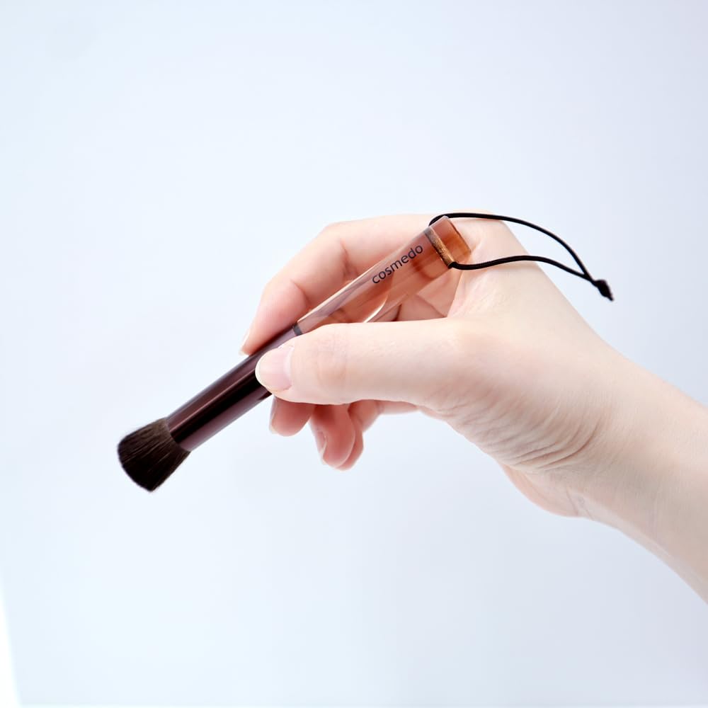 Takumi no Make-up-Pinsel Cosmedo Kumano Pinsel Gesichtsreinigungspinsel für und Nase T-Zone (Natürliches Haar 100% Rosshaar) (Braun)