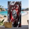 FC Bayern München Bedrucktes Strandtuch Schnelltrocknendes Weiches Handtuch Tragbare Große Rechteckige Stranddecke für Reisen Schwimmbad