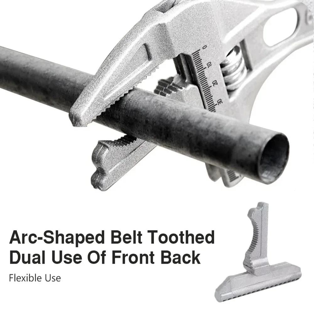 Bathroom Adjustable Wrench, 6-68mm Mini Adjustable Wrench, Multifunctional Aluminum Wrench, Bathroom Pipe Nut Removal Tool