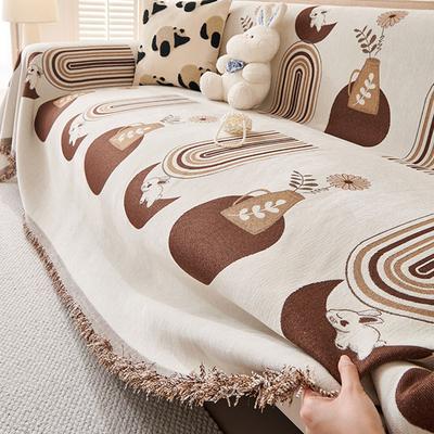 Cartoon Gedruckter Chenille Sofaüberwurf Luxus Voller Bezug Sofadecke für Wohnzimmer Anti-Katzenkratzer Staubdichte Couchbezüge