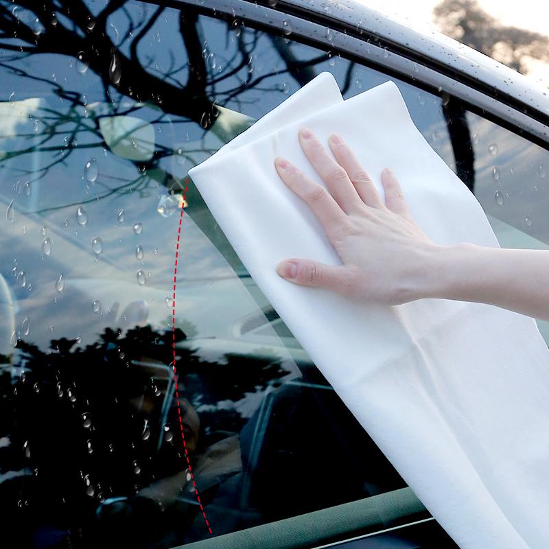 Deerskin Absorbent Car Wash Towel - Lint-Free Chamois for Streak-Free Glass Cleaning