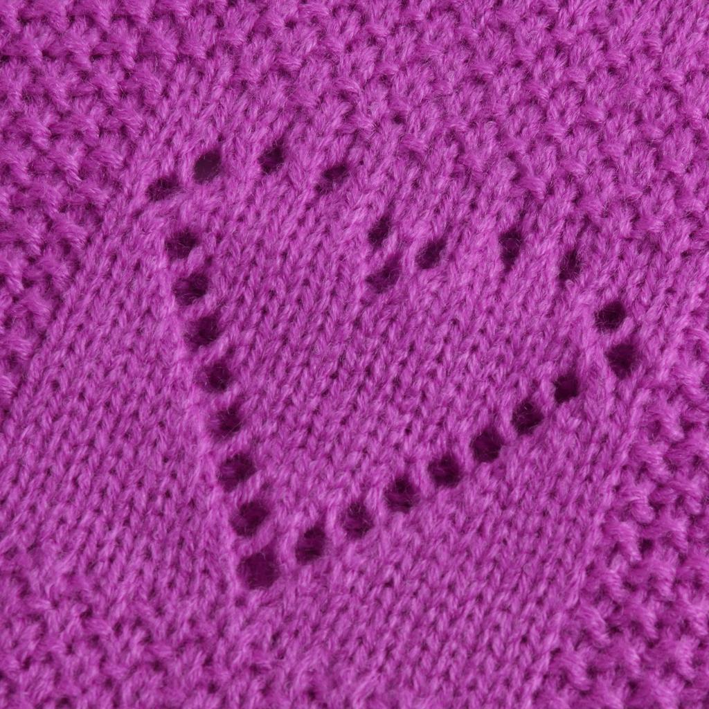 Damen Pullover mit herzförmigem, hohlem V-Ausschnitt und langen Ärmeln, Pulloverbluse, Strickpullover