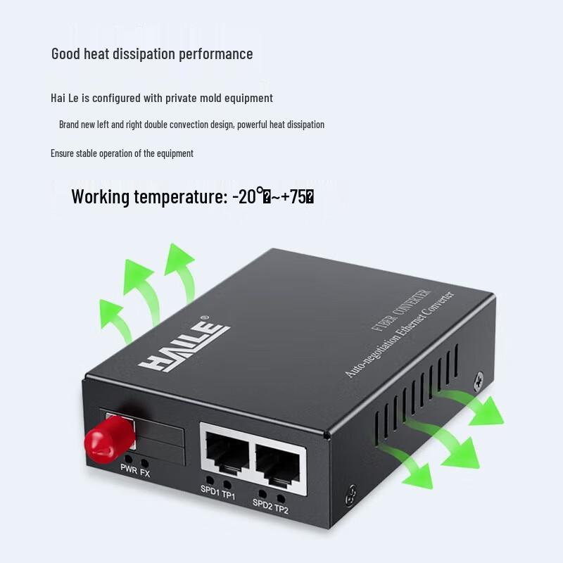 HAILE Gigabit Single-Mode Fiber Optic Transceiver