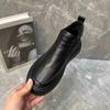 Men's Winter Chelsea Boots - British Style, Warm Velvet, Leather, Trendy High Top, All-Match Cotton.