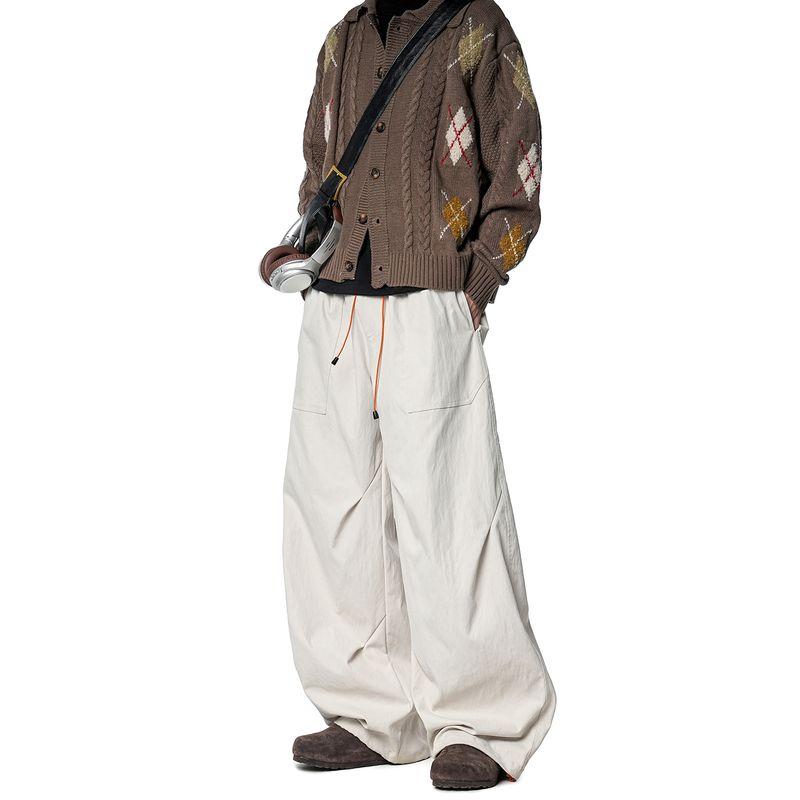 Dream Made American Retro Work Pants for Men, Autumn and Winter Loose Straight-Leg Wide-Leg Casual Pants for Boys