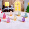 10 Pcs Microlandschaft Miniature Christmas Tree Decorations Snow Landscape Accessories Resin Crafts Luminous Ornaments