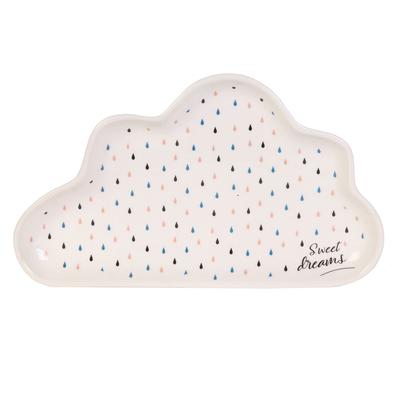 [A1711] - Multicolored Ceramic 'Nuage' Storage Cup (sweet Dreams) - 24x14cm