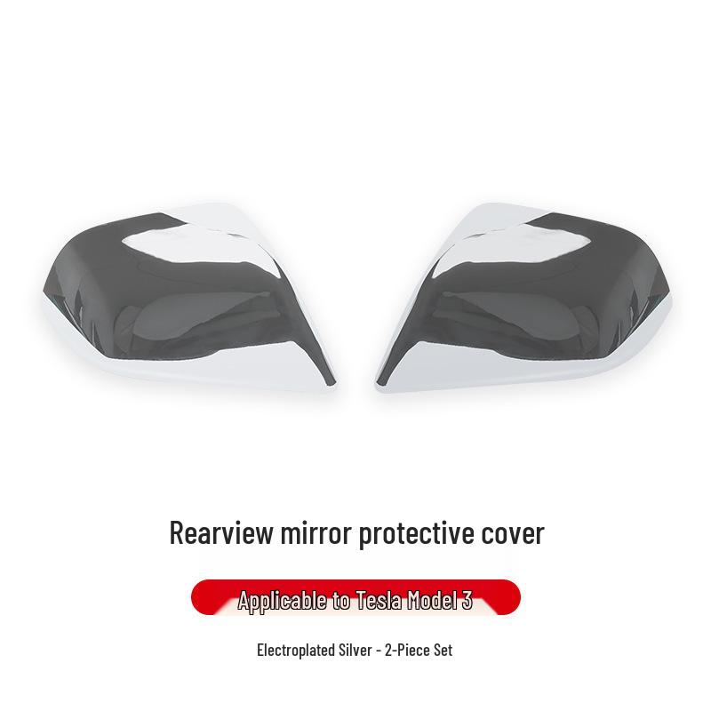 Tesla Model 3/Y Carbon Fiber Texture Rearview Mirror Protective Cover