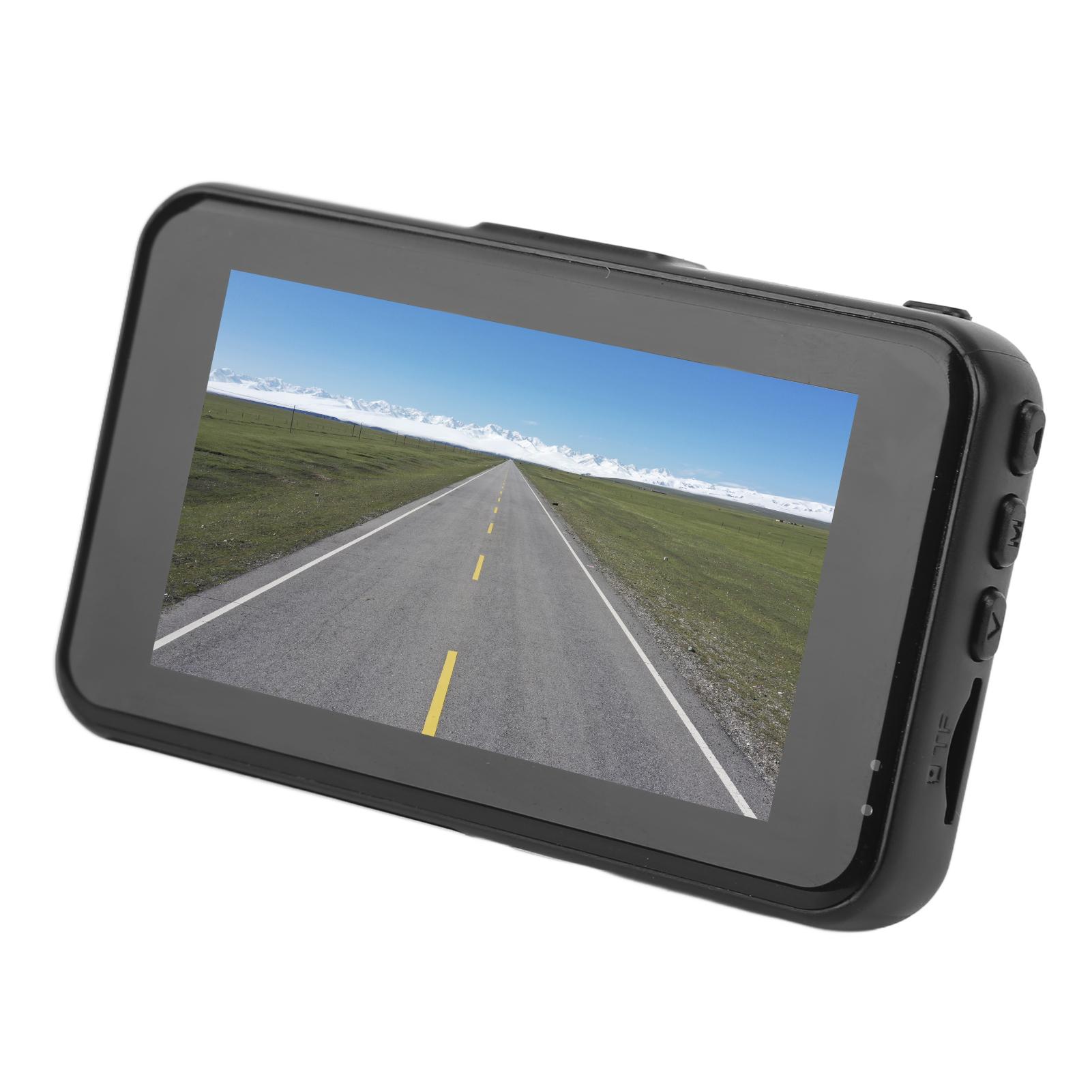 

Car Driving Recorder HD 3 Inch Screen Dual Lens G Sensor Loop Recording Rearview 1080P Dash Camera