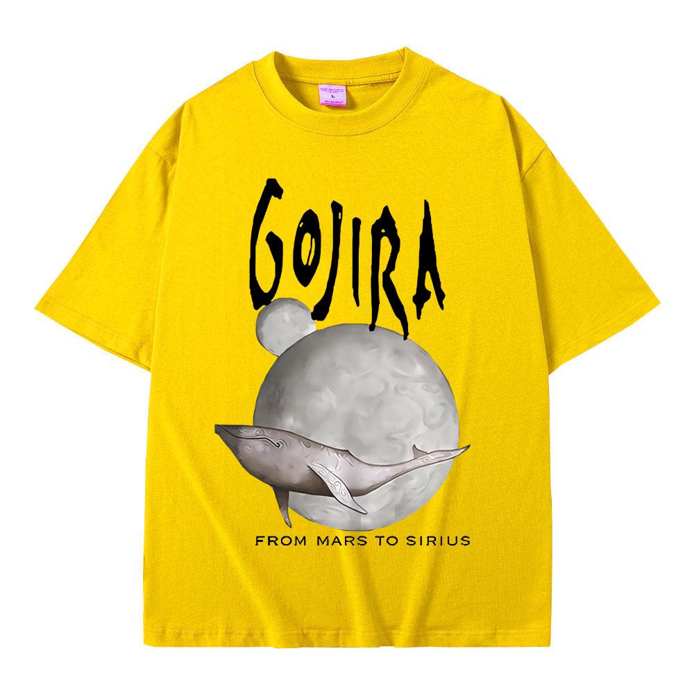 France Metal Band Gojira From Mars To Sirius Flying Whales Music Album Graphic T Shirt Men Women Vintage Gothic Rock T-shirts