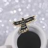 Eye-catching Colorful Eagle Bird Shaped Pin Charming Alloy Brooch For Men And Women