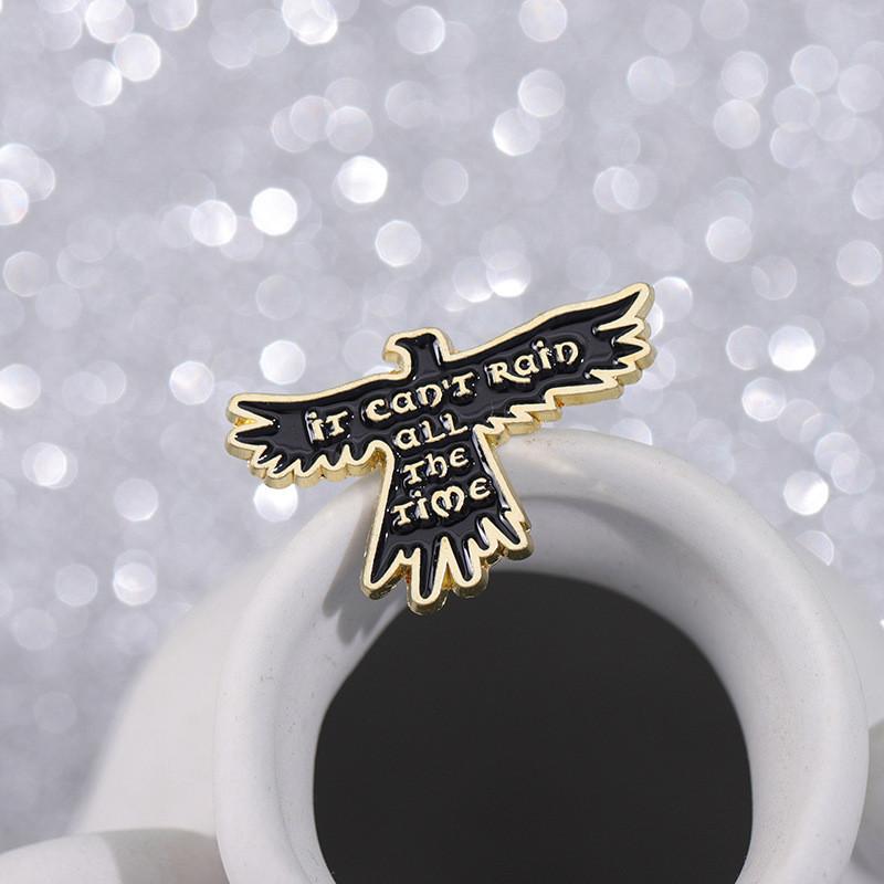 Eye-catching Colorful Eagle Bird Shaped Pin Charming Alloy Brooch For Men And Women