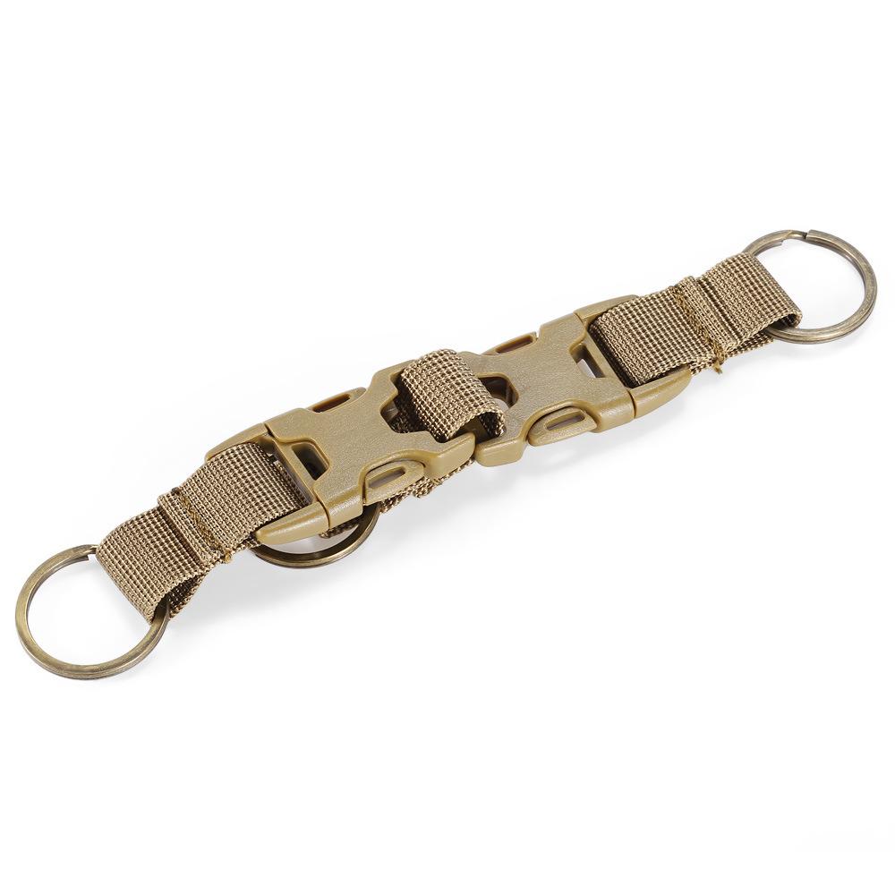 Tactical Molle Clip Buckle Nylon Belt Key Ring Keychain Holder Carabiners Hanger Buckle Hook for Outdoor Sport Hiking Climbing