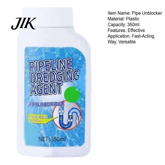 Bathroom Sink Clog Remover 350ml Pipe Unblocker Fast Acting Drain Cleaner Kitchen Slow Draining Drains Powerful Home Maintenance Dredging Agent