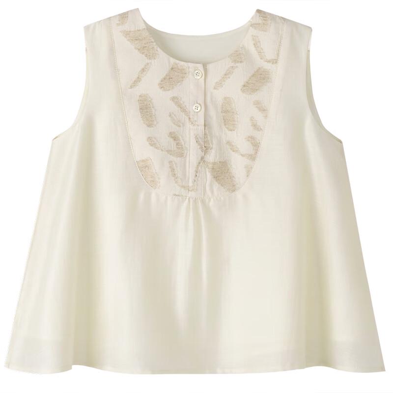 Hacikis Girls' Sweet Cloud Print Sleeveless Summer Top