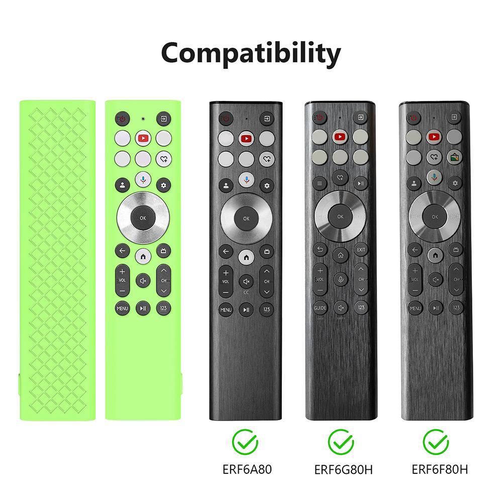 Silicone Cover Protective Case Shockproof Silicone Sleeve Remote Case Soft Protector for Hisense ERF6A80/ERF6G80H/ERF6F80H
