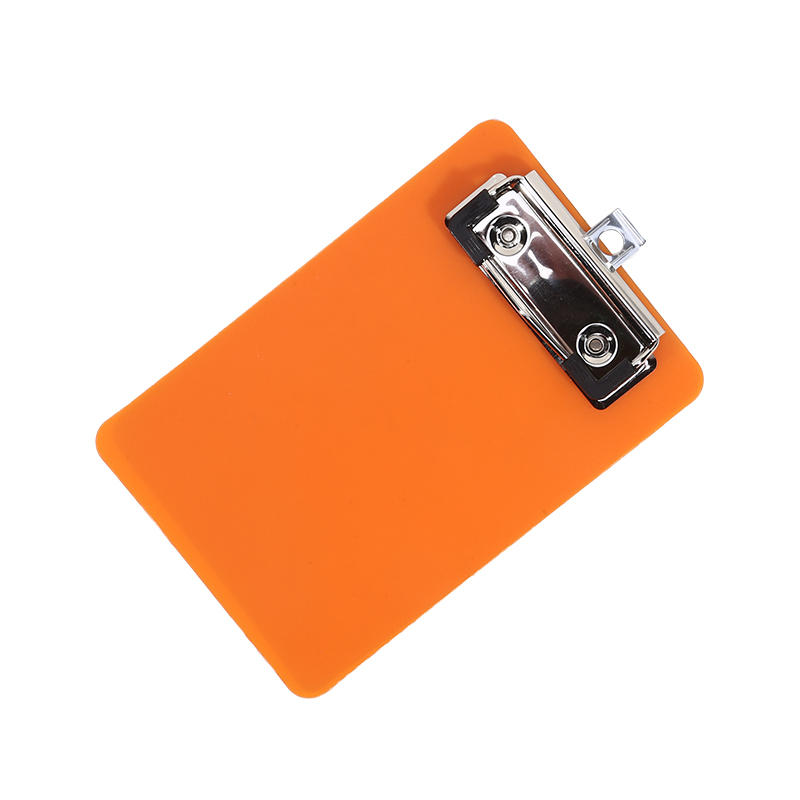 A7 Frosted Color Transparent Mini Clipboard with Clip for Sticky Notes Portable Writing Board Document Holder Small Bill Organizer