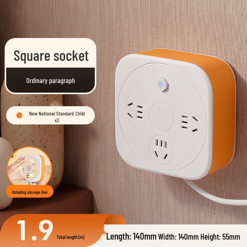 Multi-Socket USB Power Strip with Night Light for Home Use