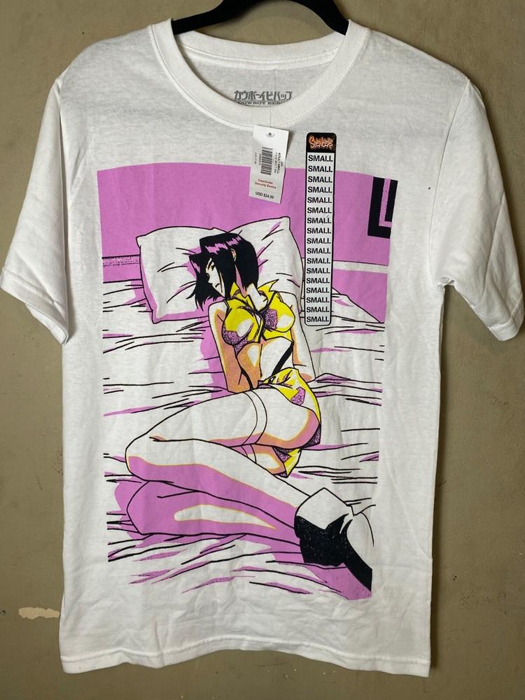 COWBOY BEBOP 00S Faye Valentine White ANIME Short Sleeve Graphic T-Shirt-NWT Unisex T-Shirt XXXL