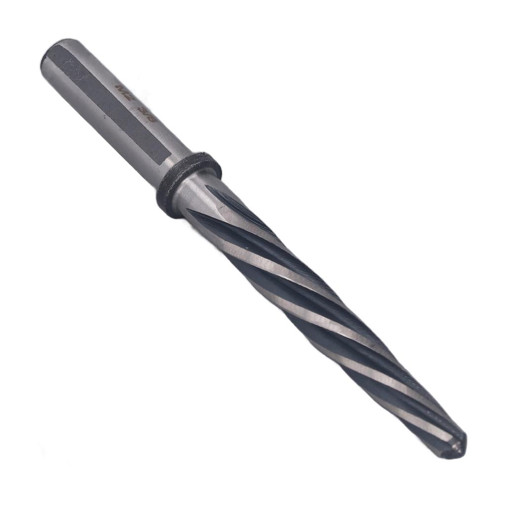 Car Maintenance Reamer 38 Inch 5 Flute 6542 and M2 High Speed Steel Spiral Taper Chucking Reamer