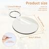 150Pcs Sublimation Keychain Blanks Bulk Rectangle Round Sublimation Blanks Keychain Blanks Set with Rings Clips for DIY Keychain