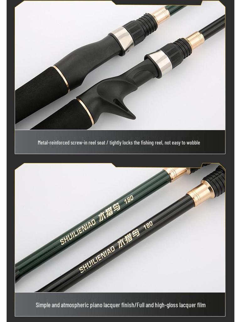 Carbon Ultra-Short Telescopic Lure Fishing Rod with Pistol Grip - Long Casting Spinning Rod