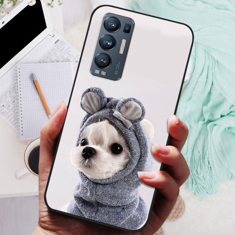 For OPPO Find X3 Neo Case Black Cover Lion Wolf Silicone Soft Back Cases For OPPO Find X3 Lite Phone Case Reno 5 Pro Plus 5G
