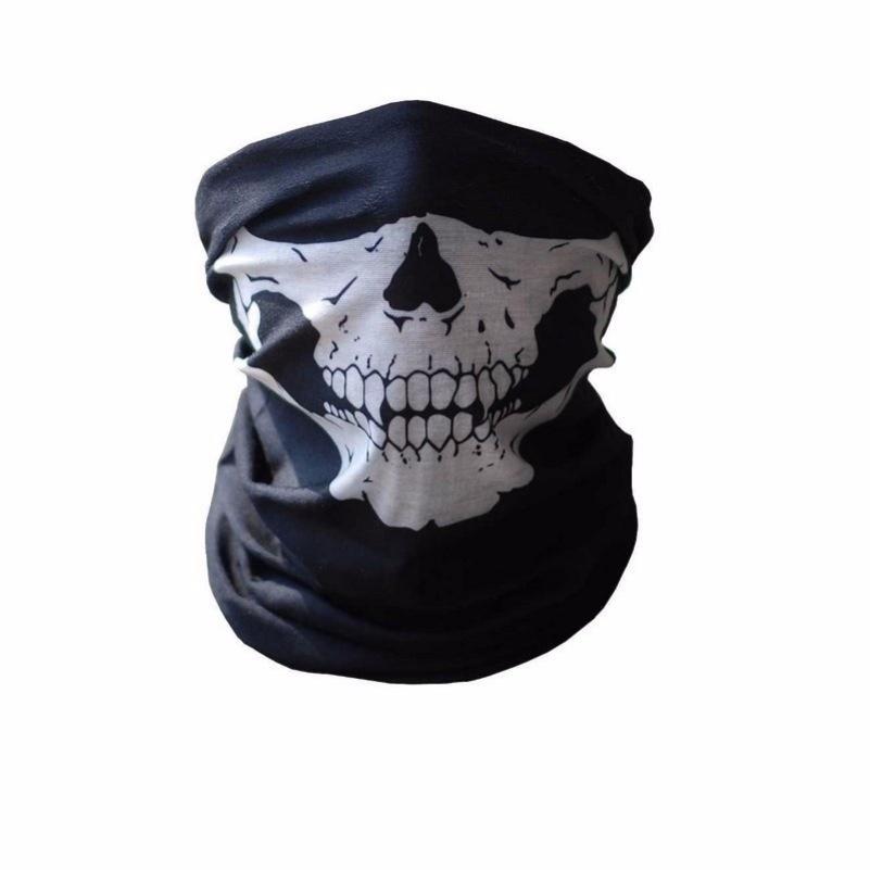 Skull Hockey Mask Design Half Face Mask Neoprene Bandana