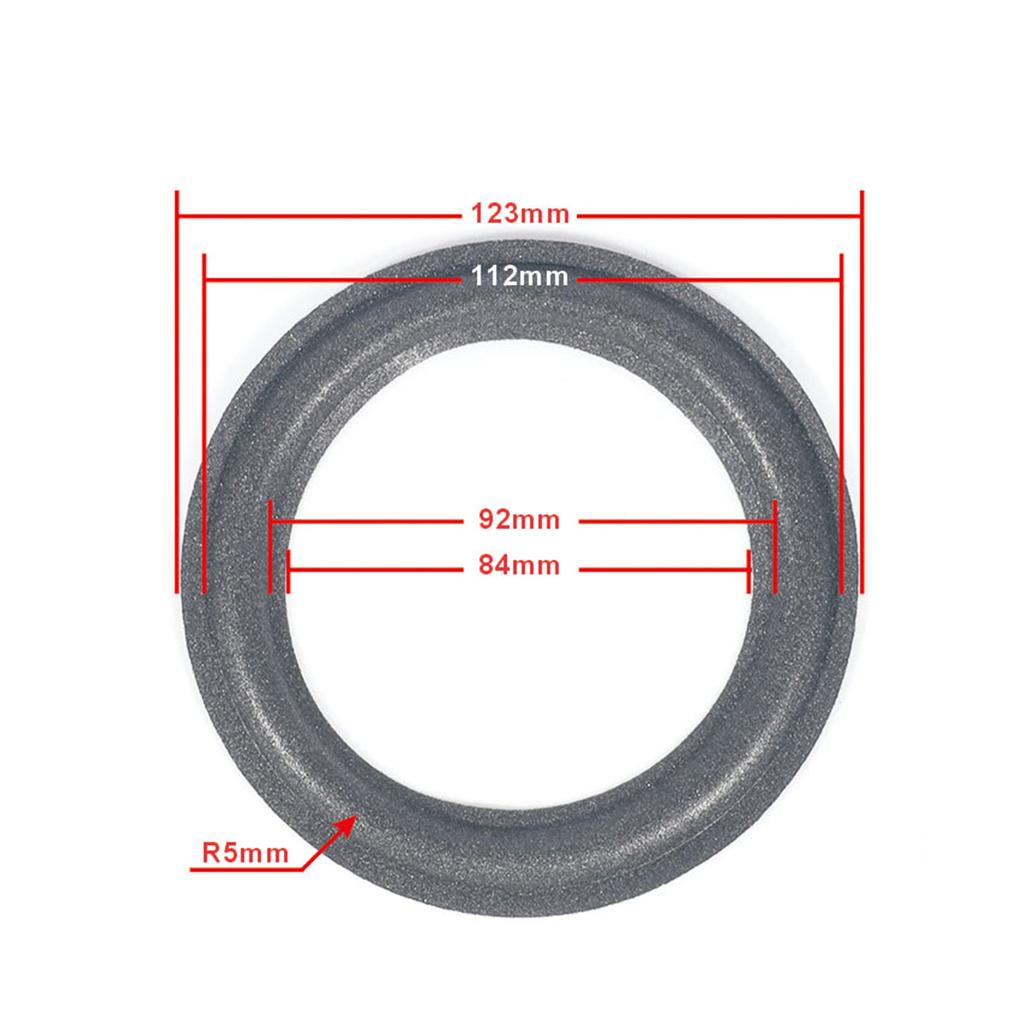 Speaker Rubber Foam Edges Surround Rings Repair Part for Speaker Repair DIY Surround Edges Dustproof Rings Improved Bass