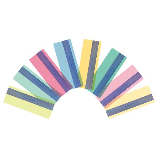 Guided Reading Strips Colored Overlay Highlight Bookmark Reading Tracking Ruler Help with Dyslexia for Children And Teaching Supply