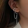 Tassel Irregular C Shape Punk Korean Ear Cuff Dangle Earrings Clip On Earrings Women Ear Clip