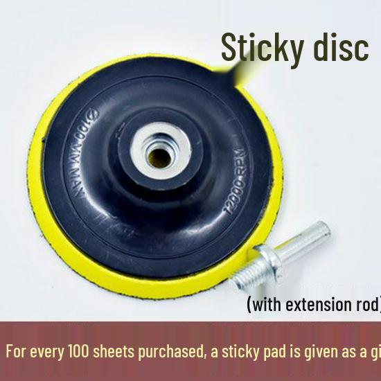 4-inch Adhesive Disc Sandpaper Pad for Electric Drill: Woodworking, Grinding, Polishing, and Angle Grinder Backing Pad Tray