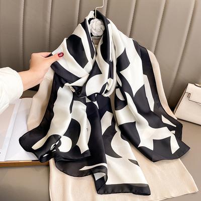 Women'S Elegant And Versatile Spring And Summer Sunscreen Autumn And Winter Warm Scarf Fashion Shawl Dual-Purpose